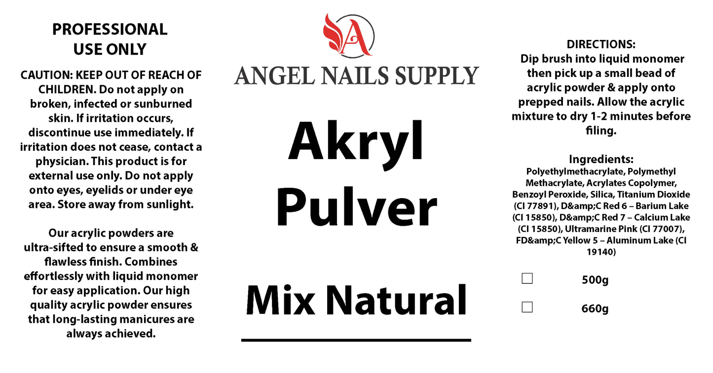 MIX NATURAL - AKRYLPULVER