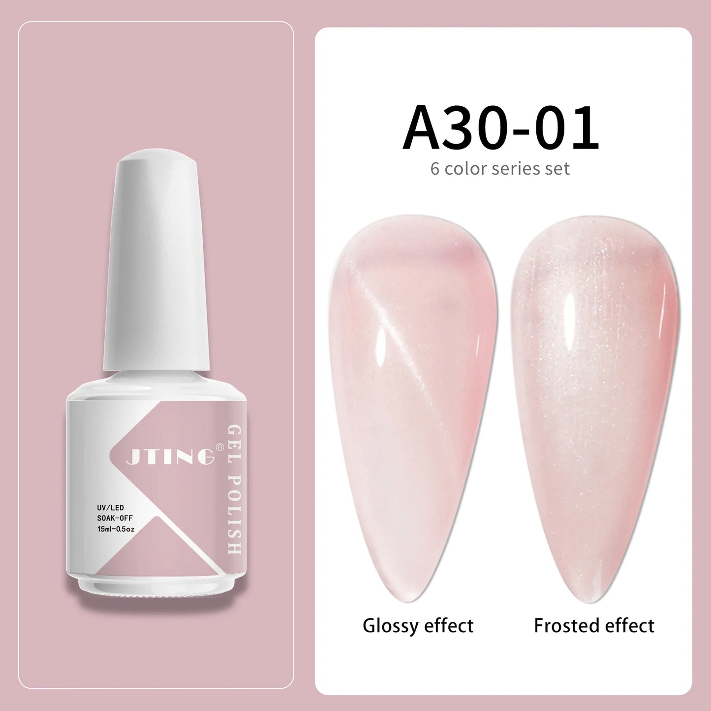 A30 Cat Eye 15ml - Gelelakk - 6 farger (Gloss/Frostet)