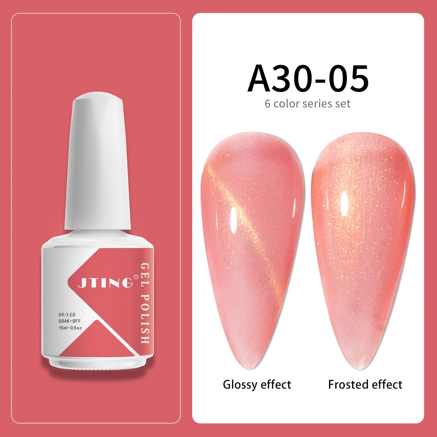 A30 Cat Eye 15ml - Gelelakk - 6 farger (Gloss/Frostet)