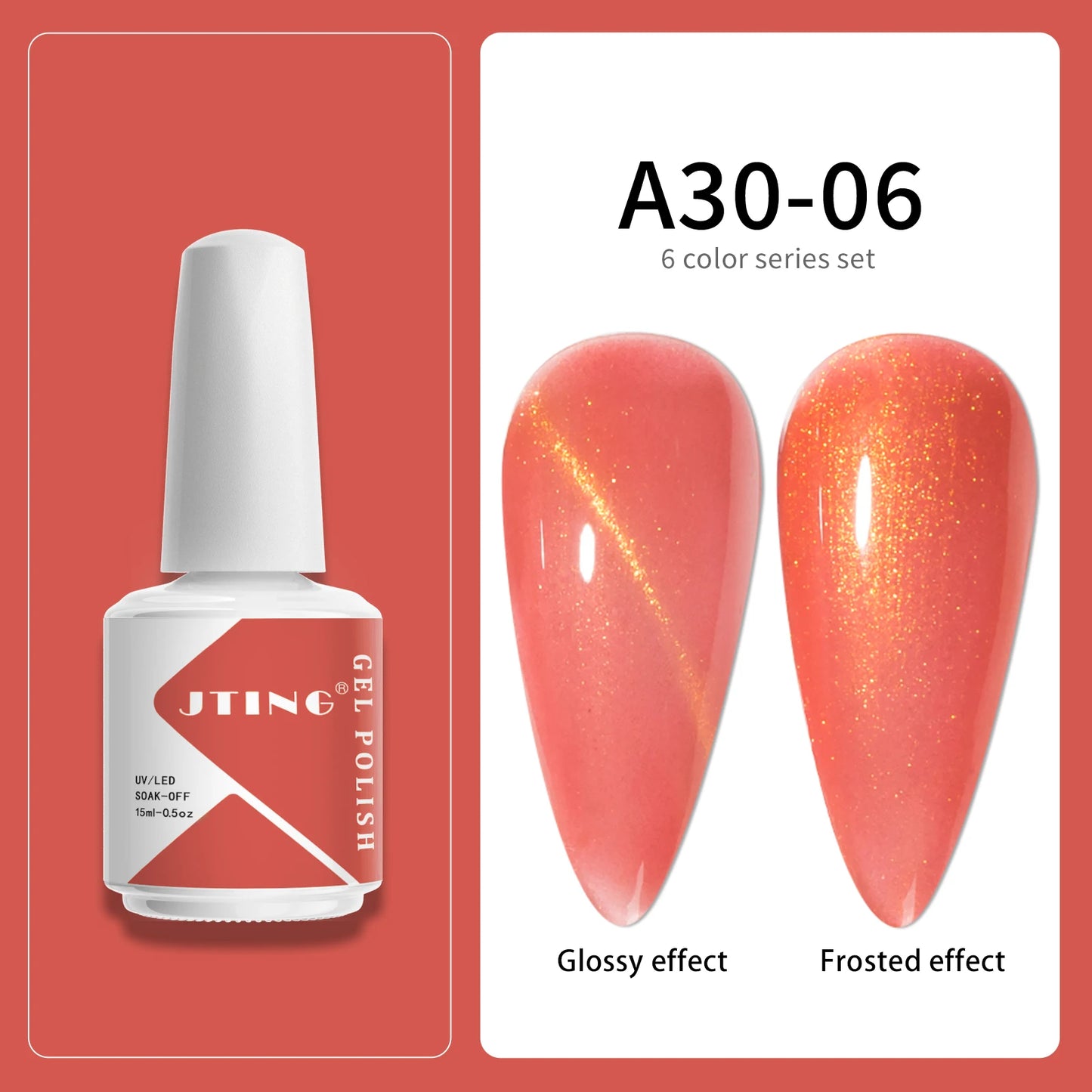 A30 Cat Eye 15ml - Gelelakk - 6 farger (Gloss/Frostet)