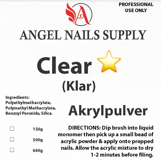 AKRYLPULVER - CLEAR(mix) - Klar