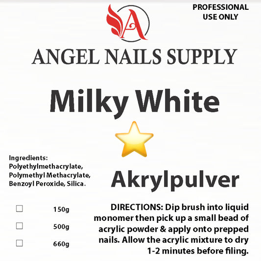 AKRYLPULVER - MILKY WHITE