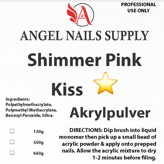 AKRYLPULVER - Shimmer Pink Kiss