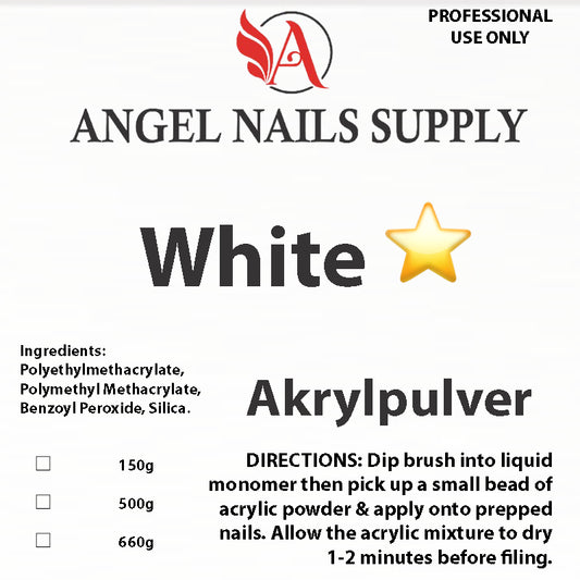 AKRYLPULVER - WHITE
