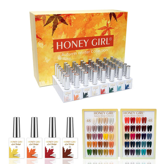 Honey Girl Autumn Winter Collection Set 48 Høstfarger - Shellac/Gelelakk