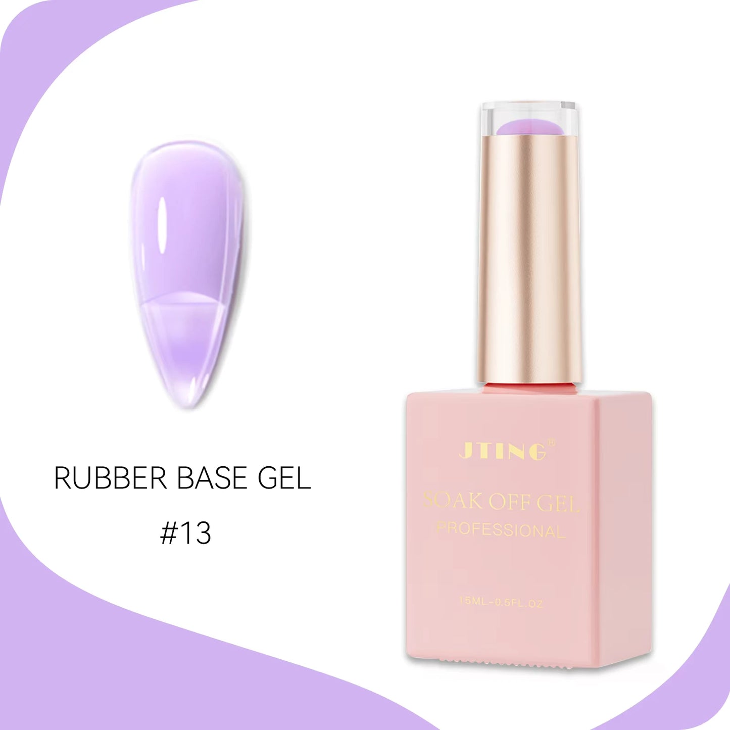 Rubber Gel base - Gele lakk - "JADE Color " - 48 Farger