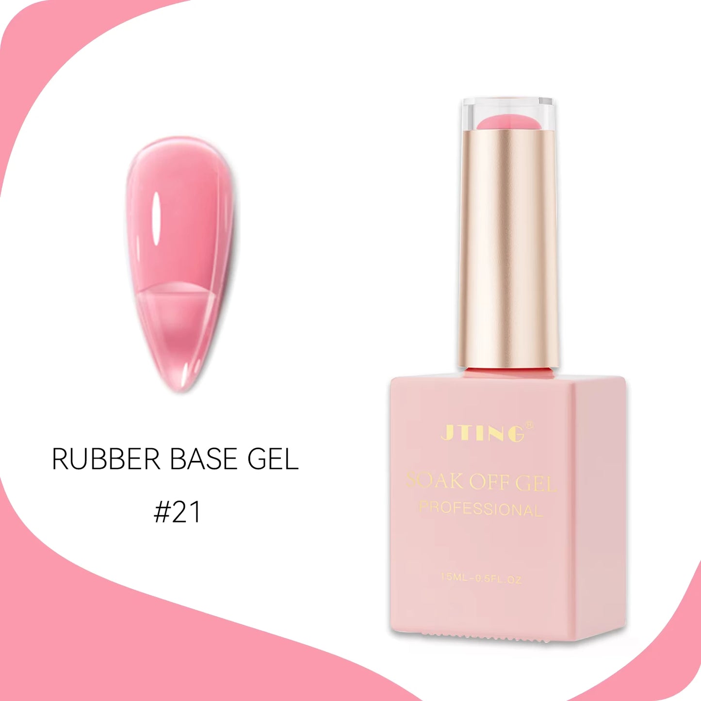 Rubber Gel base - Gele lakk - "JADE Color " - 48 Farger