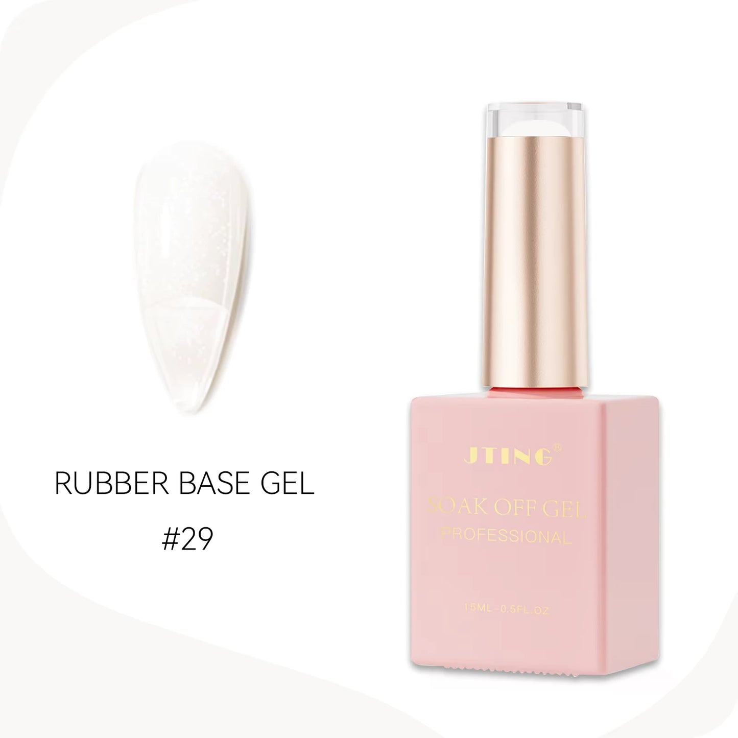 Rubber Gel base - Gele lakk - "JADE Color " - 48 Farger