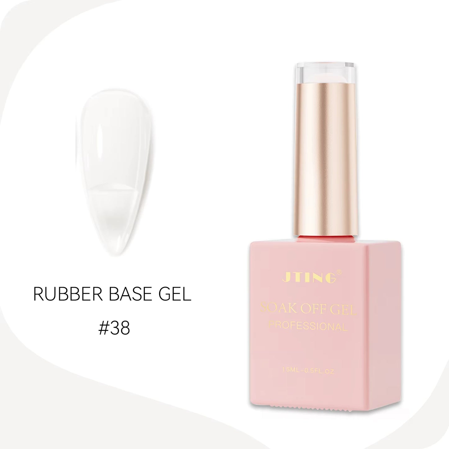 Rubber Gel base - Gele lakk - "JADE Color " - 48 Farger