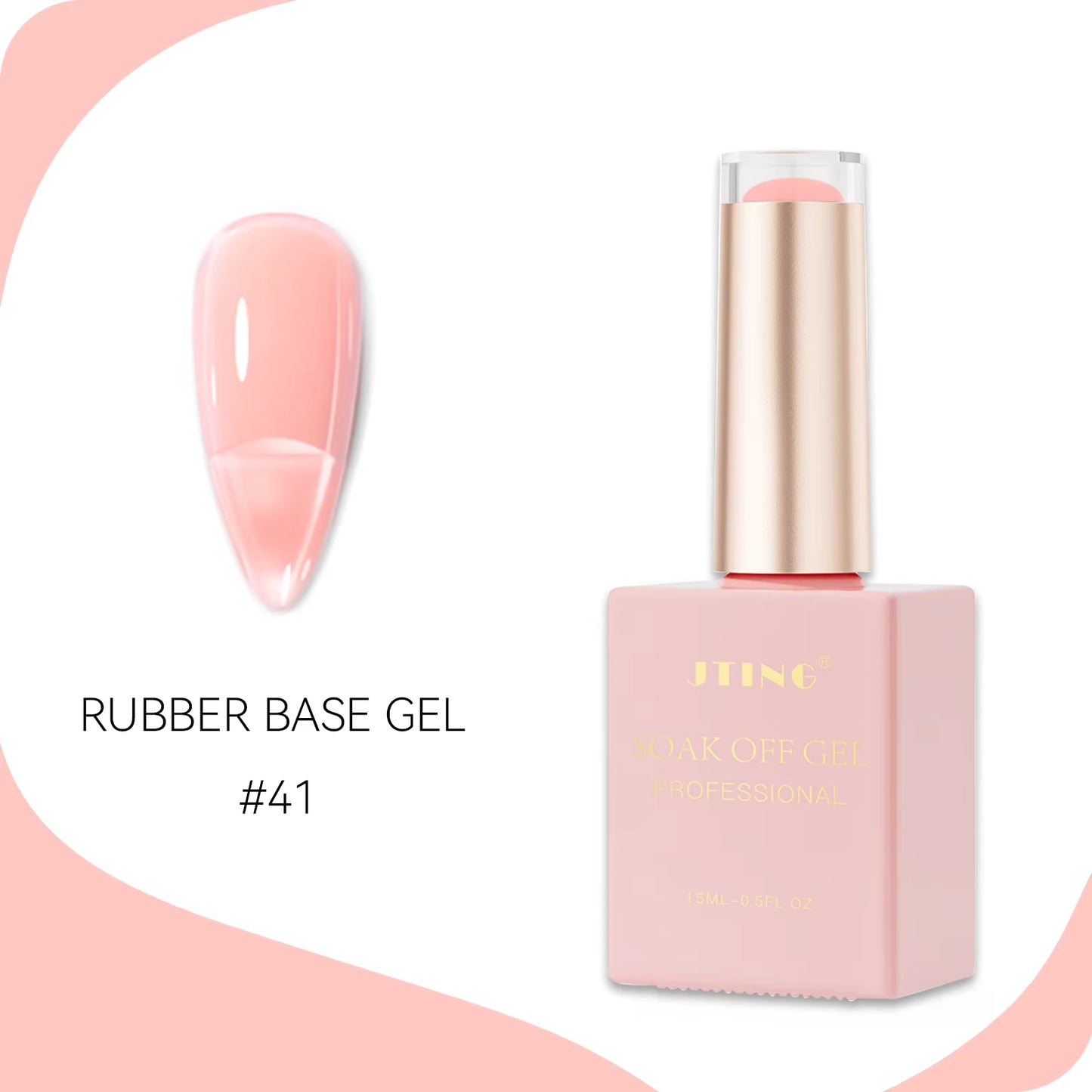 Rubber Gel base - Gele lakk - "JADE Color " - 48 Farger