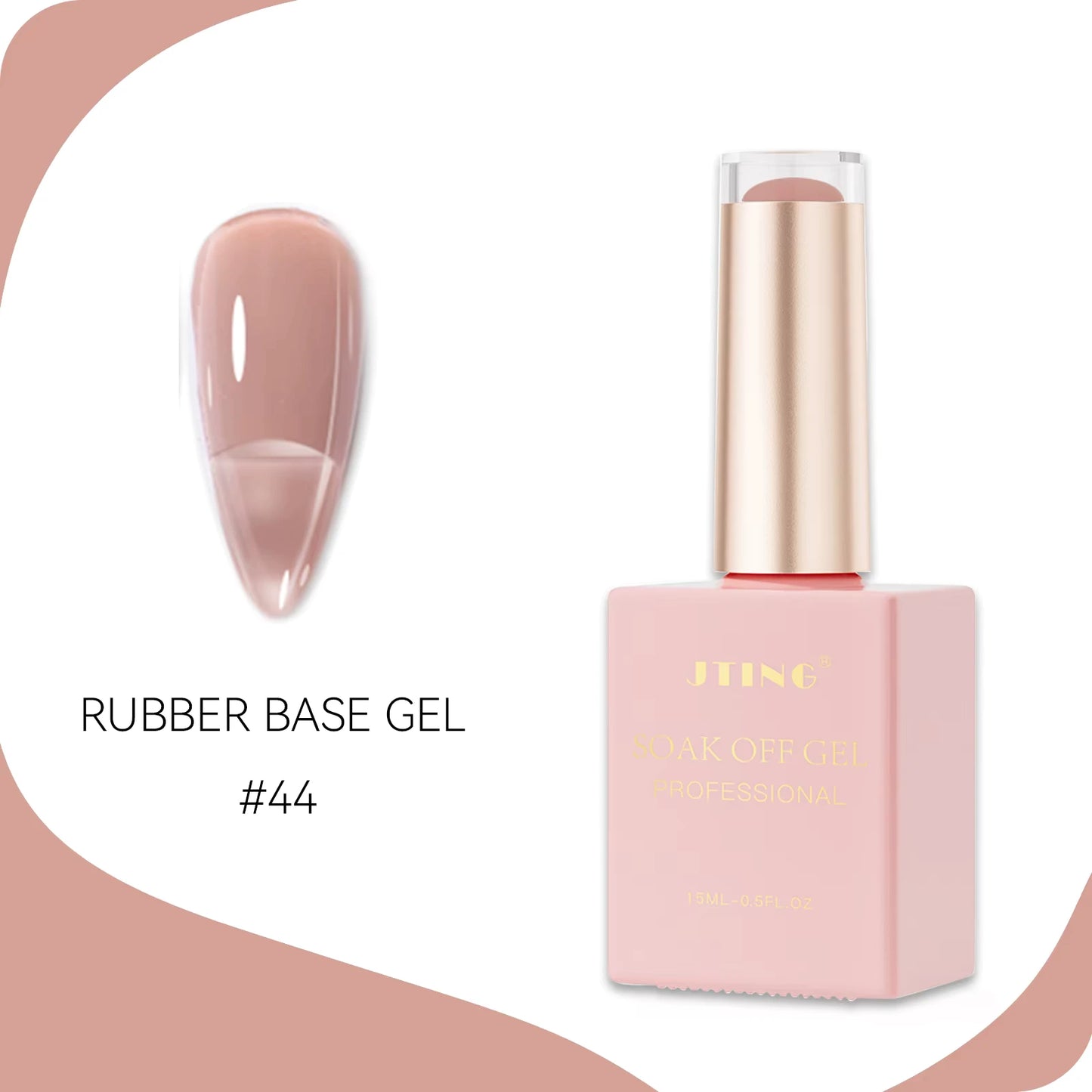 Rubber Gel base - Gele lakk - "JADE Color " - 48 Farger