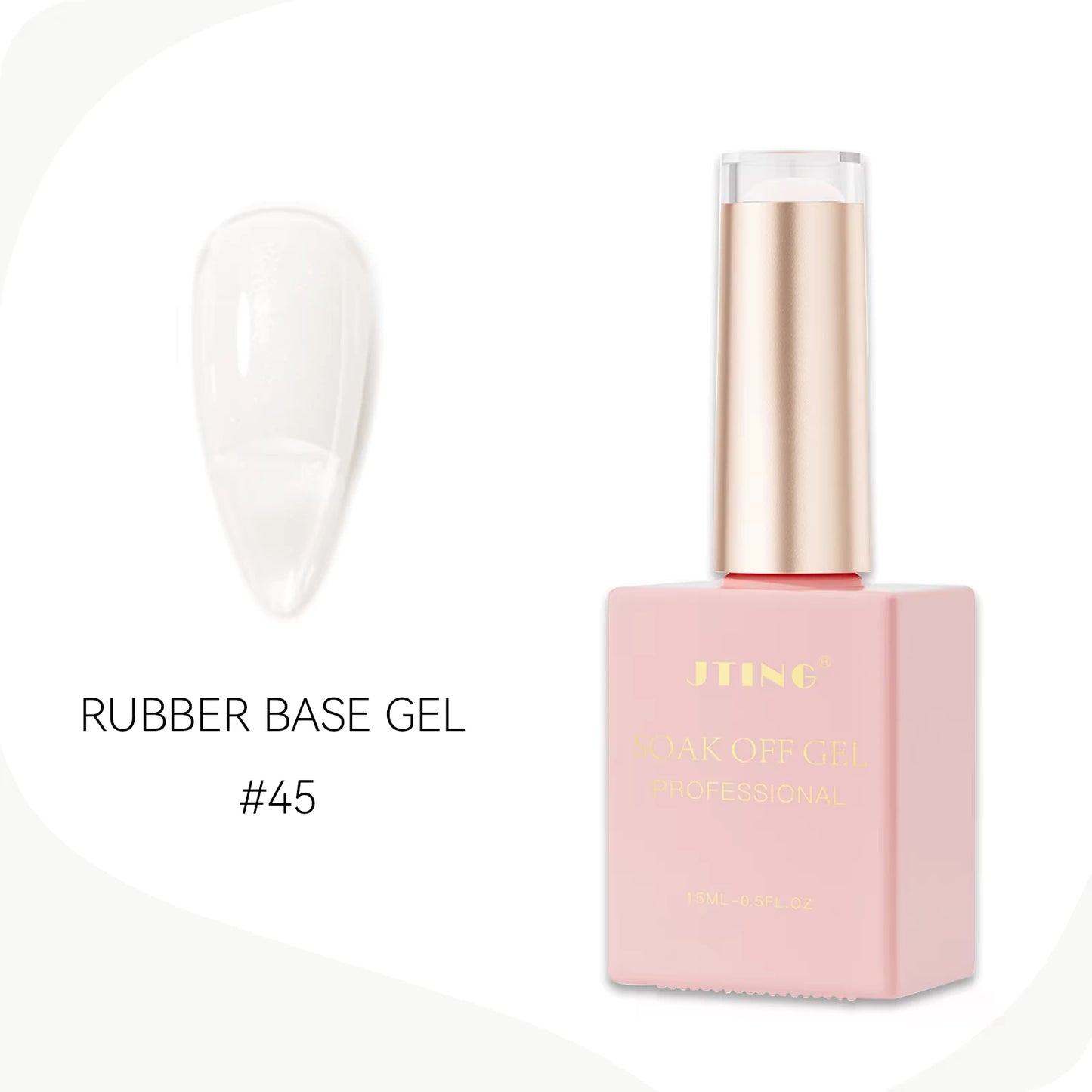 Rubber Gel base - Gele lakk - "JADE Color " - 48 Farger