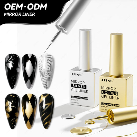 Jting Mirror Liner Gel – Gull & Sølv - 15ml