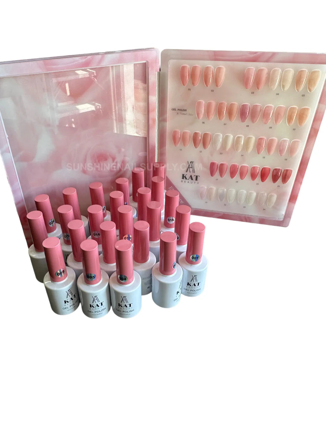 Kat Beauty Nude Gelelakk 24 Farger - Komplett sett