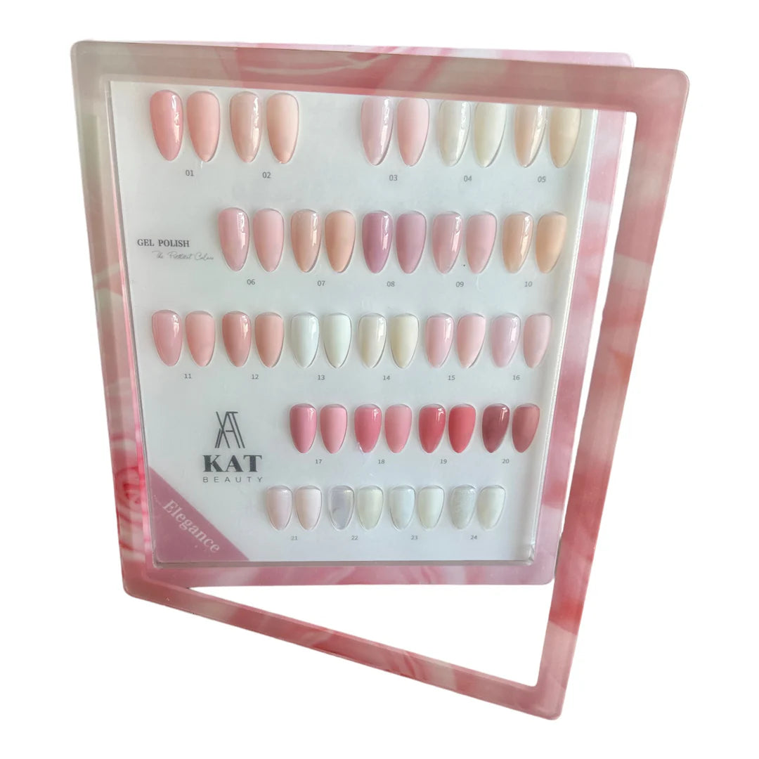 Kat Beauty Nude Gelelakk 24 Farger - Komplett sett