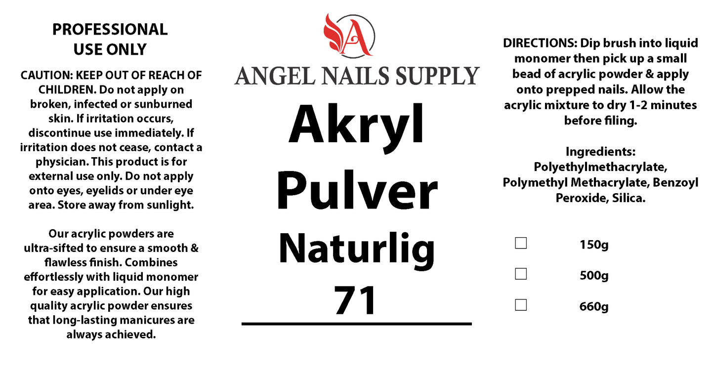 AKRYLPULVER - NATURLIG 71