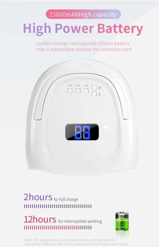 NEGLLAMPE UV/LED Trådløs Oppladbar - S20 - 60W KRAFT