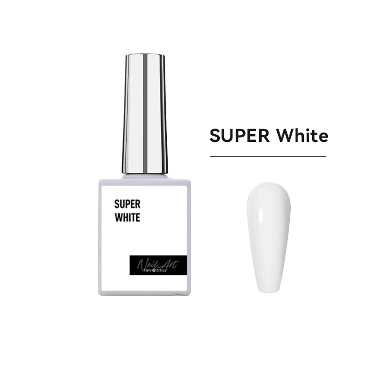 Super White Gel - Gelelakk/Shellac - 15 ml - jTing
