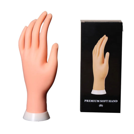 Trenings hånd for neglekurs negldesign øving - Premium soft hand