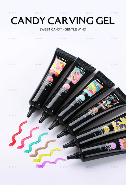 Candy 3D modellering soft gel - 12 farger