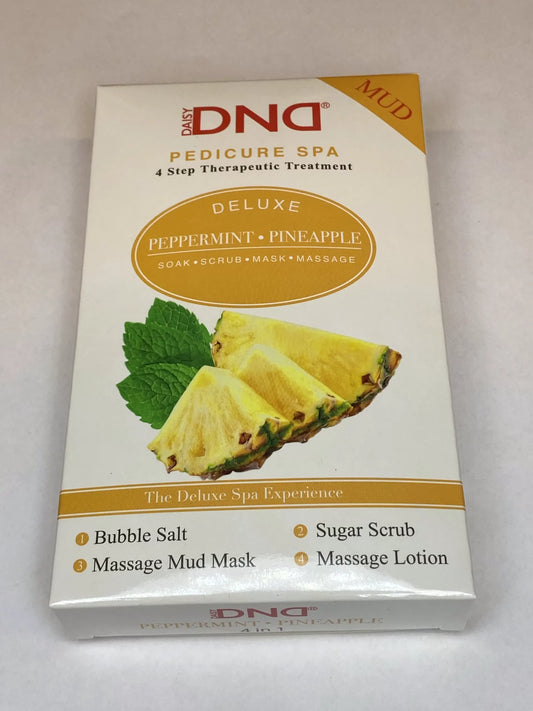 Deluxe Pedikyr Spa Behandling - 4 Trinn - Ananas og mynte - DND