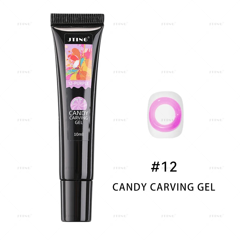 Candy 3D modellering soft gel - 12 farger